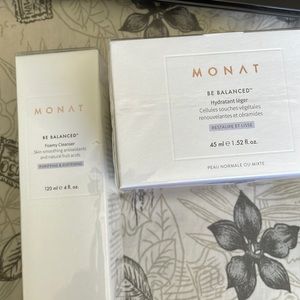 MONAT-Be Balanced Cleanser & Cream/full size. Sealed box (normal/combination).